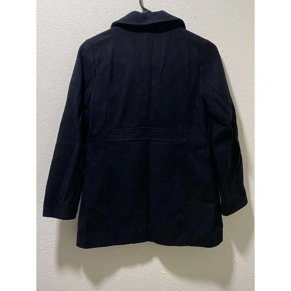 Gap Kids Size L (10-11) Black Girl’s Pea Coat - Picture 6 of 12